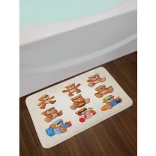 Teddy Bear Kids Design Bath Mat