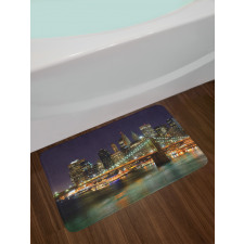 Nighttime Picturesque Bath Mat