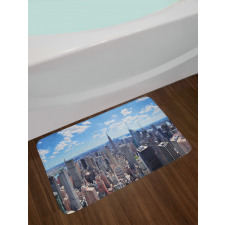 Skyscrapers Aerial View Bath Mat