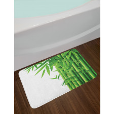 Modern Bamboos Stems Bath Mat