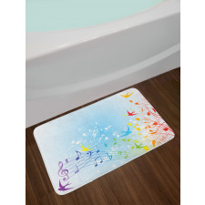 Spring Scene Flourishes Bath Mat