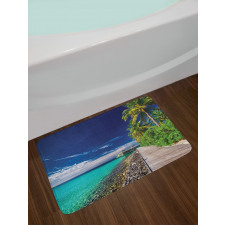 Beach Palm Trees Sky Bath Mat