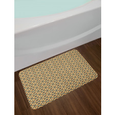 Colored Retro Shapes Art Bath Mat