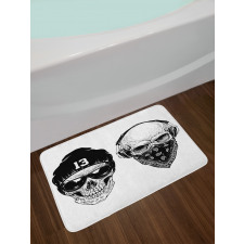 Funny Skull Band Bath Mat