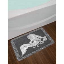 Retro Celtic Borders Bath Mat