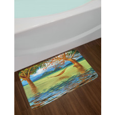 Trees in Tropical Land Bath Mat