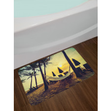 Coconut Exotic Palm Trees Bath Mat