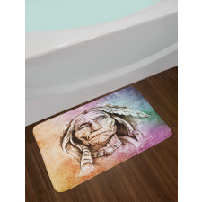 Chief Portrait Bath Mat