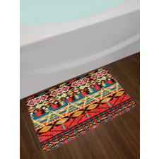 Flowers Arrows Bath Mat