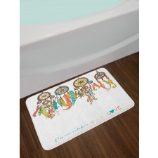 Boho Dreamcatchers Bath Mat