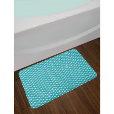 Snowflakes and Clouds Bath Mat