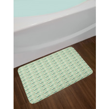 Lifebuoy Sailboats Stars Bath Mat