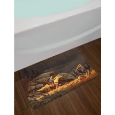 Cowboy Riding Horse Bath Mat