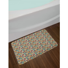 Clutter of Flying Creatures Bath Mat