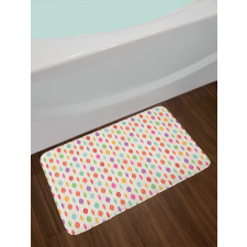 Bohemian Colorful Feathers Bath Mat