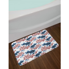 Watercolor Flowers in Bloom Bath Mat