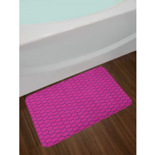 Retro Funky Hand Drawn Art Bath Mat