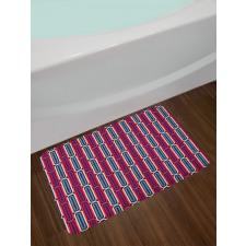 Colorful Retro Revival Bath Mat