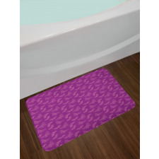 Butterfly Drawings Bath Mat