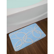 Pearl Necklace Bracelet Bath Mat