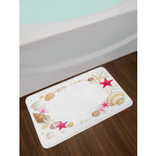 Seashells Flower Star Bath Mat