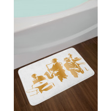 Jazz Band Blues Music Bath Mat