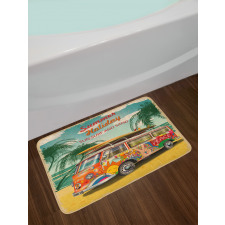 Summer Holiday Beach Bath Mat