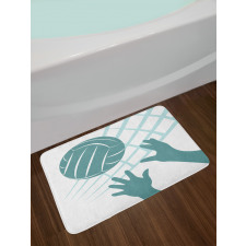 Close Up Hands and Ball Bath Mat