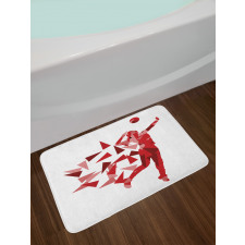 Woman Triangular Motifs Bath Mat