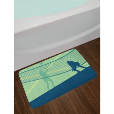 Females Competing Scene Bath Mat