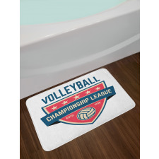 Calligraphic Logo Design Bath Mat