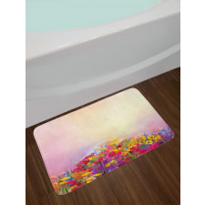 Pastel Ombre Meadow Bath Mat