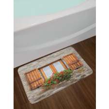 Stone House with Window Bath Mat