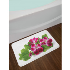 Real Photo of Flowers Bath Mat