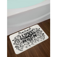 Stars Botany Ornaments Art Bath Mat