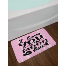 Affection Motto Art Bath Mat