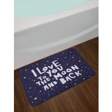 Planets Galaxy Space Bath Mat