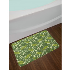 Exotic Forest Monstera Leaf Bath Mat