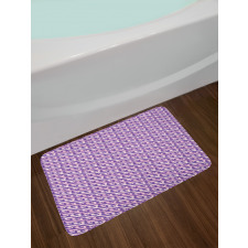 80's Style Motifs Bath Mat