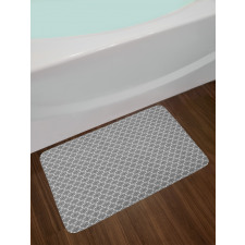 Monochrome Flower Bath Mat