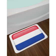 Holland Flag as Square Shape Bath Mat