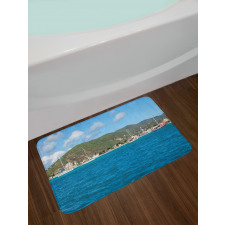 Coast of Sint Marteen Island Bath Mat