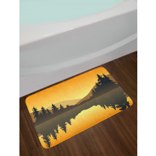 Calm Waters Hills Forest Bath Mat