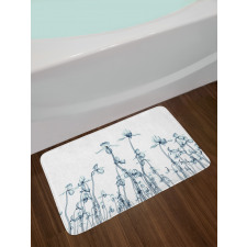 Orchids Floral Photo Bath Mat