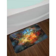 Outer Space Universe Bath Mat