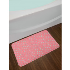 Cartoon Style Farm Animals Bath Mat