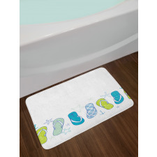 Summer Flip Flops Bath Mat