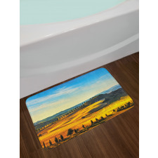 Italy Farmland Rural Bath Mat