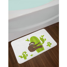 Lazy Hugging Cactus Bath Mat