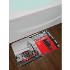 London Retro Phone Booth Bath Mat